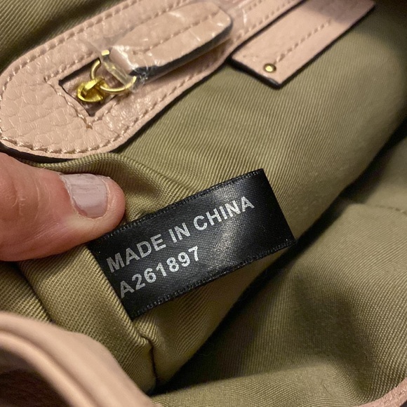 G. I. L. L.I. HANDBAG TOTE - LARGE - LEATHER - BEIGE - 24" STRAPS - Picture 8 of 11